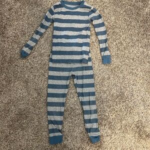 Striped Blue and Gray Kids pajamas
